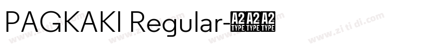 PAGKAKI Regular字体转换